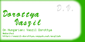 dorottya vaszil business card